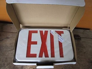 NEW CREE LED Exit Light Sign Fixture Emergency E.XPL2RBW PAIR - Picture 1 of 2