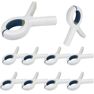 Beach Towel Clips 10 Pack Heavy Duty Chair Clips Plastic Clothespins - Picture 1 of 7