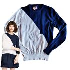 Hunter For Target XS Women's Colorblock Sweater Pullover Blue White Asymetrical