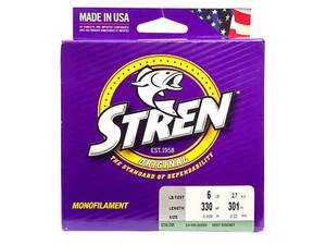 Lot Of 2 Stren STFS6-22 Clear 6lb 330 Yard Monofilament Original Fishing Line - Picture 1 of 2