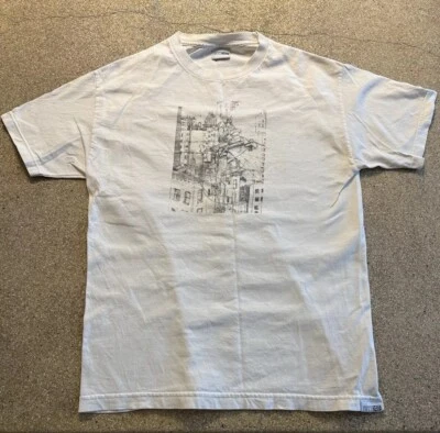 CAMISETA RARA DAVID CHOE VINTAGE BATMAN CITYSCAPE LÍNEAS ELÉCTRICAS CIRCA 2005 GRANDE Foto 1 de 4
