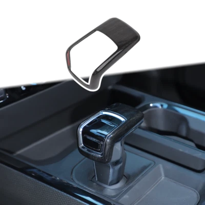 Cubierta de perilla de cambio de marchas de grano de madera negra para Chevrolet Silverado 2022 2023 EE. UU. Foto 1 de 4