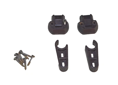 Jeep FSJ Grand Wagoneer OEM Cargo Cover Rear Holder Bracket Clip Burgundy Set - Image 1 of 4