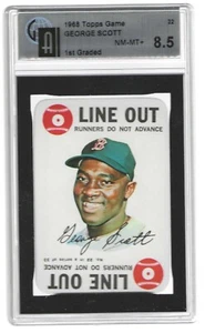 1968 Topps Game - George Scott #22 - GIA 8.5 NM-MT+ - Boston Red Sox - Picture 1 of 2