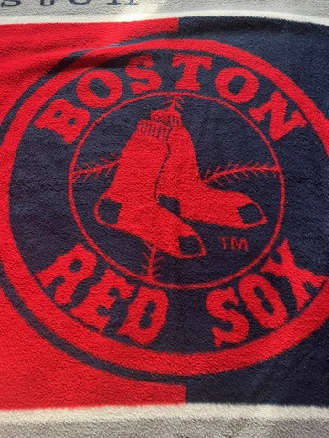Biederlack Boston Red Sox Acrylic Blend Blanket 41x55 Made in USA Cover