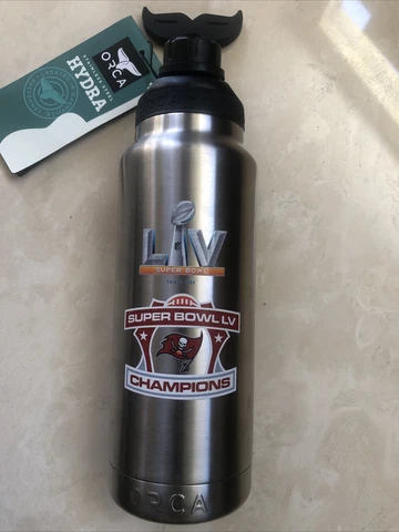 Super bowl champions. Tampa Bay Buccaneers LV ORCA 34oz. Hydra Thermo Cover