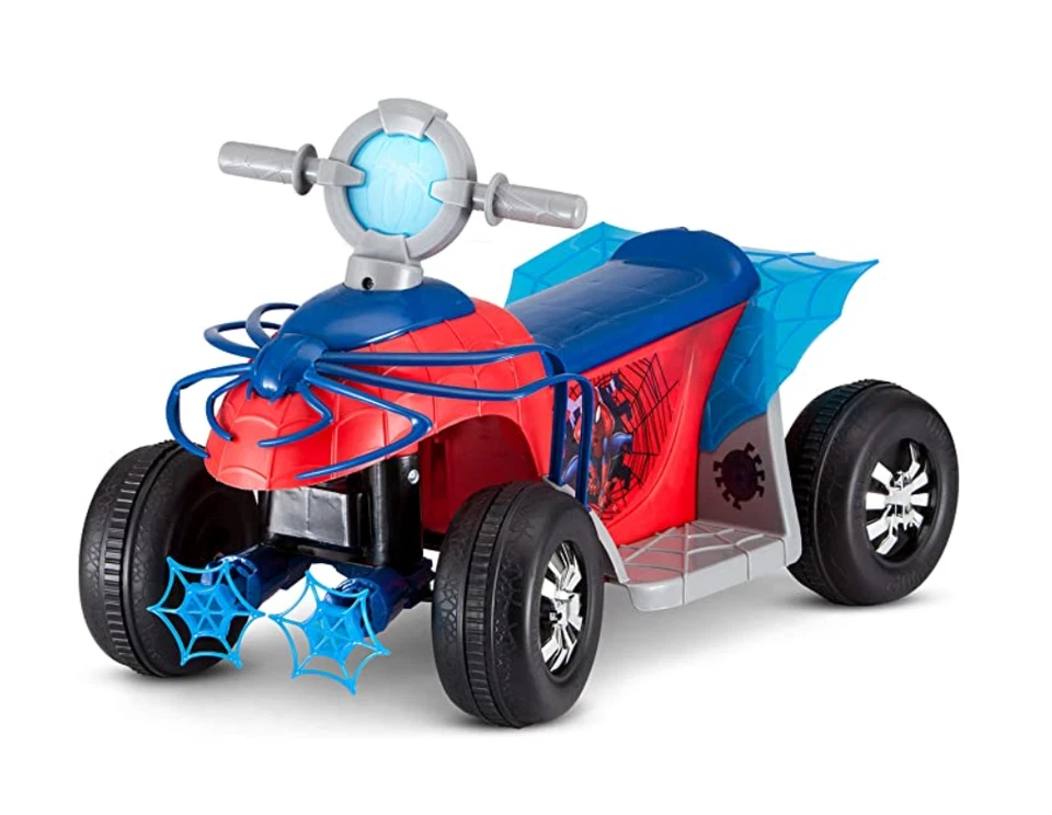 Marvel's Spider-man Premium Toddler Quad 6v Ride-on Toy by Kid Trax KT1283