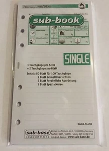 sub-book Logbuch Einlagen SINGLE mit SSI Lochung NEU !!! - Bild 1 von 1