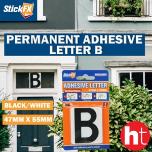 Stickfx Permanent Adhesive Letter B, Widely Used As Address No. - 5.5cm × 4.7cm - Picture 1 of 24
