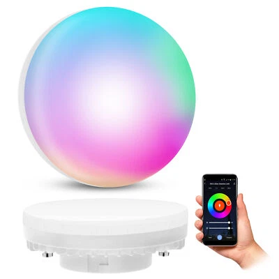 EYLA LED GX53 flach RGB CCT Smart WLAN Leuchtmittel kompatibel mit Alexa Google - Bild 1 von 4