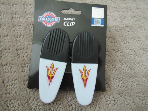 Arizona state univeristy  Magnetic CHIP CLIPS 2 PACK sun devils new Cover