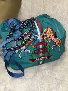 Longchamp Embroidered Horse Shoulder Bag Green, Large - Picture 1 of 7