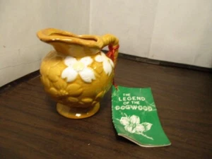 Vintage Ceramic Creamer Pitcher Hand-Painted Dogwood Legend - Flowers - JAPAN - Picture 1 of 6