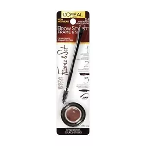 L Oreal Paris Brow Stylist Frame And Set Brow Pomade 214 Warm Brunette 0.08OZ - Picture 1 of 1