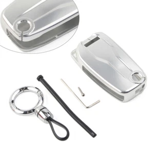 Key Case Shell Cover Aluminum Alloy For Ducati Diavel mts1260s/950s/1260 Silver - Picture 1 of 7