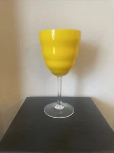 Yellow Water Goblet Dansk Rio Style - Picture 1 of 4