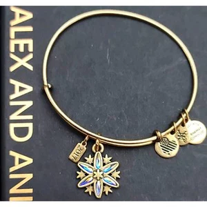 Alex And Ani 2017 Snowflake Charm Bracelet - Picture 1 of 7