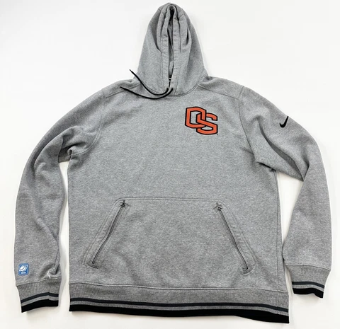 Oregon State Beavers Hoodie Sweatshirt Mens Large Gray Nike Cover