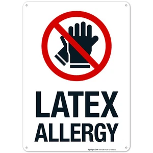 Latex Allergy Sign, - Picture 1 of 87