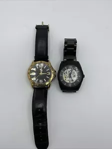 lot of 2 express mens watches. 1 Needs Replacement Battery. - Picture 1 of 6