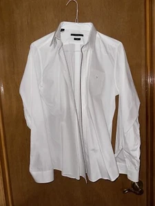 Gucci Mens Ideal Classic White Dress Shirt 100% Cotton Made in Italy 42 / 16.5 - Picture 1 of 12