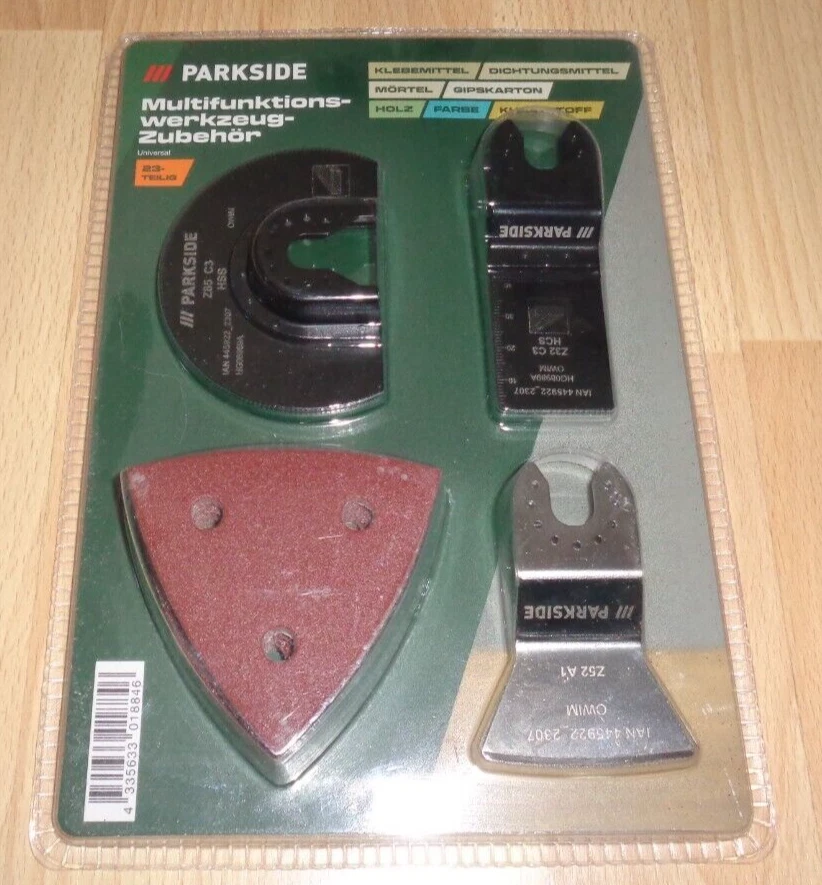 Universal Multifunktionswerkzeug-Zubehör-SET,23-teilig,Sägen/Trennen/Schaben,NEU - Bild 1 von 1