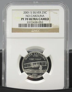 2001 S North Carolina Silver NGC PF 70 UCAM - Picture 1 of 1