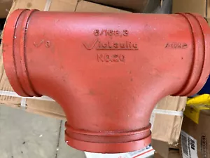 Victaulic Groove End Tee 6"/168.3 No. 20 Orange Ductile Iron - Picture 1 of 3