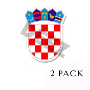 Pegatinas de vinilo escudo de armas de Croacia - bandera emblema escudo croata interior exterior - Imagen 1 de 2