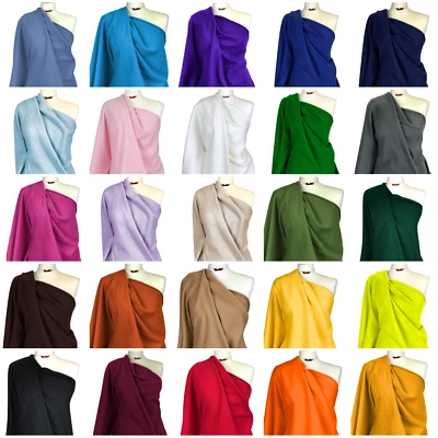 Polar Fleece Fabric Premium Quality Plain Anti Pill Soft Warm Winter Material - Image 1 of 3