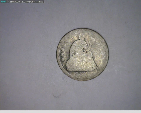 1857 half dime (21-350 3m3) Cover