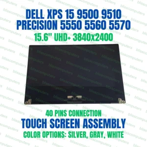 Dell Precision 5550 P91F 15.6" 3840x2400 Sharp LQ156R1 IPS SHP14D0 Dell 90T02 - Picture 1 of 8