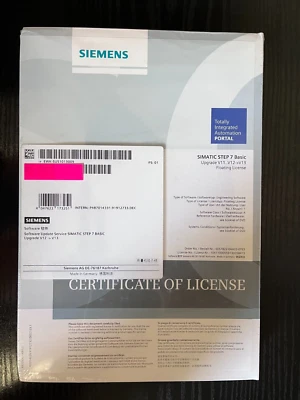SIEMENS Certificate of license - 6ES7822-0AA03-0YE5 - New sealed - Photo 1/2