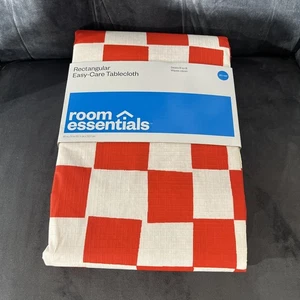 Room Essentials Easy-care Rectangular Tablecloth Red/white Plaid 60x84” - Picture 1 of 1