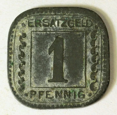 GERMANY (Ludwigshafen am Rhein) 1 Pfennig 1918 - Zinc - Notgeld - VF- - 3040 - Image 1 of 2