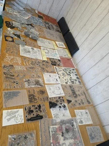 Job Lot of Papercraft Card Making Scrapbooking Clear Stamps & Metal Stamps - Picture 1 of 13