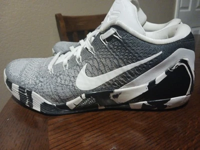 Nike Kobe IX 9 Elite Low iD 677992-994 Grey Flyknit Custom 100% Authentic Sz10.5 - Image 1 of 4