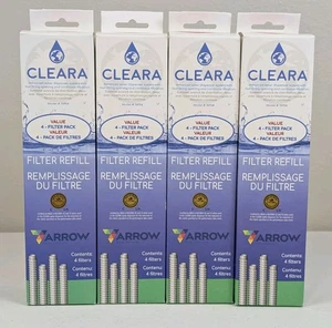 CLEARA Filters by Arrow (4-pack of 4) NEW Sealed Reduces Chlorine Odor 40 Gallon - Picture 1 of 6