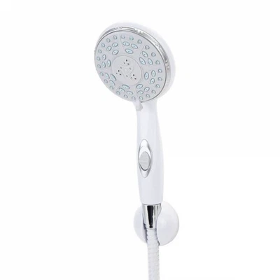 Camco 43714 Wall Mount RV Shower Head Kit with On/Off Switch, 60" Hose, White - Image 1 of 4