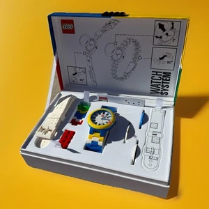 lego Watch SYSTEM RARE WITH BOX NEVER USED SHIPS FROM USA BLUE BRICK WATCHFACE - Picture 1 of 9
