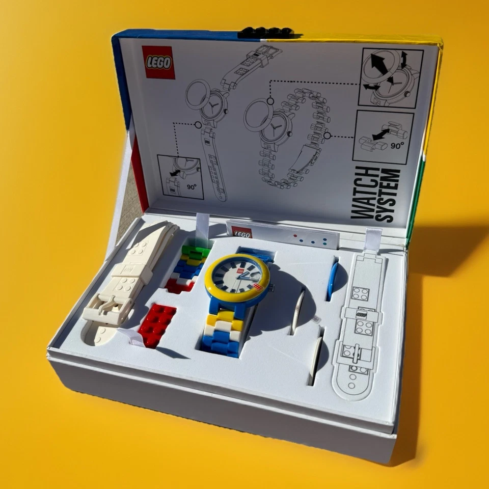 lego Watch SYSTEM RARE WITH BOX NEVER USED SHIPS FROM USA BLUE BRICK WATCHFACE - Image 1 of 4