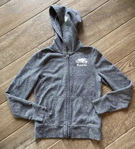 Roots Kids Canada Full Zip Hoodie Size XXL 13-14 Years Old Gray - Picture 1 of 10