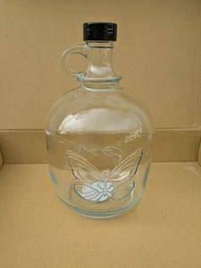 Rare Limited Dolly Parton Moonshine Liquor Jug Glass Jar Butterfly Signed 64oz - Picture 1 of 8
