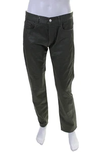 Pantalones de mezclilla de pierna recta recubiertos con cinco bolsillos verde talla 50 Marc Jacobs para hombre - Imagen 1 de 7