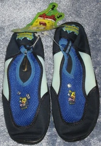 New SpongeBob SquarePants Blue Swim Water Shoes Kids Size 2/3 Free Ship ! - Picture 1 of 6