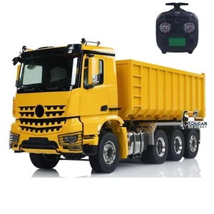 1/14 RC Hydraulic Roll On/Off Dumper 8x8 Full Dump Truck W/Rear Axle Steering - Picture 1 of 22