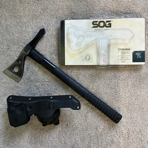 SOG 16” Professional Tactical Tomahawk Hatchet Axe + Hard 360° Roto Sheath BLACK - Picture 1 of 23