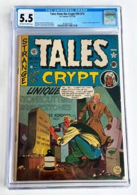 Tales From The Crypt #20 CGC 5.5 E.C. Comics Pre Code Golden Age Horror 1950 - Image 1 of 4