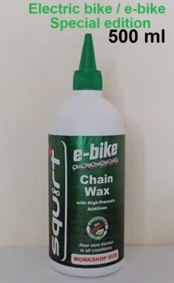 Squirt 500ml e-bike /electric bike - long lasting dry bike chain lube GFFR Glo