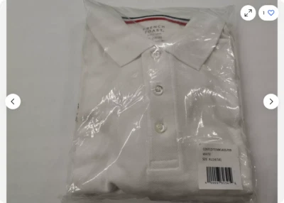 French Toast Boys' Short Sleeve Pique Polo Shirt 2PACK (WHITE L10/12)NWD - Image 1 of 2